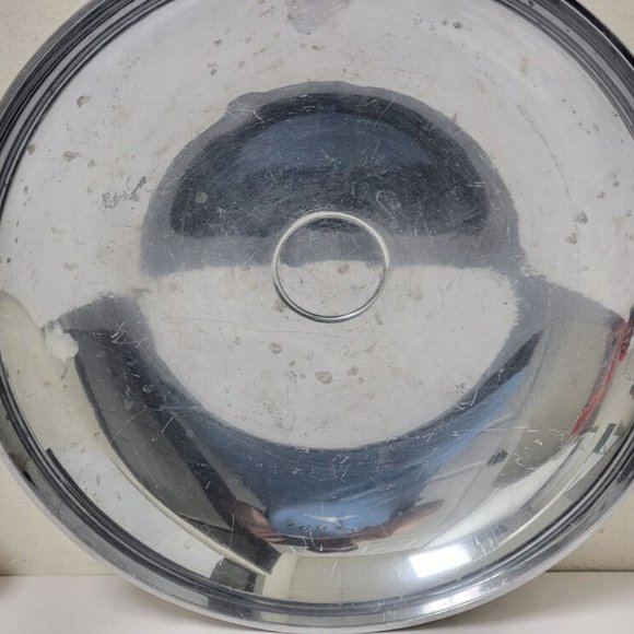 Vintage VERA WANG WEDGEOOD Metal SERVING BOWL Platter Large SILVER PLATED - Picture 4 of 7